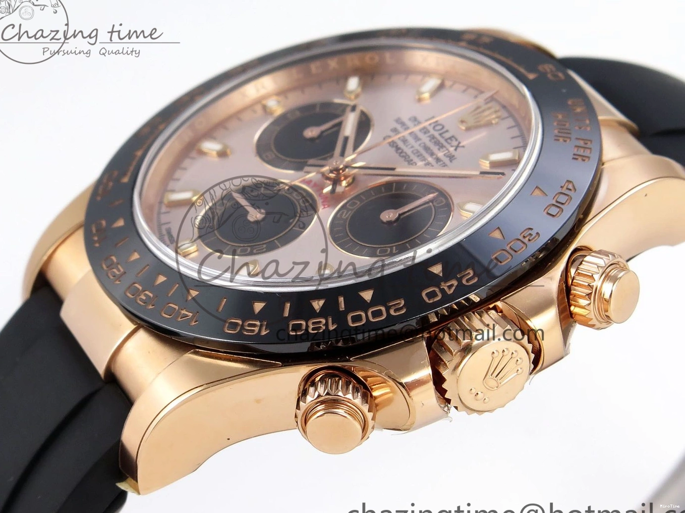 MiroTime 0416 Daytona 116515 Clean 1:1 Best Edition Silver Dial RG Markers on Oysterflex Strap SA4130 V WrinkleFree 1965